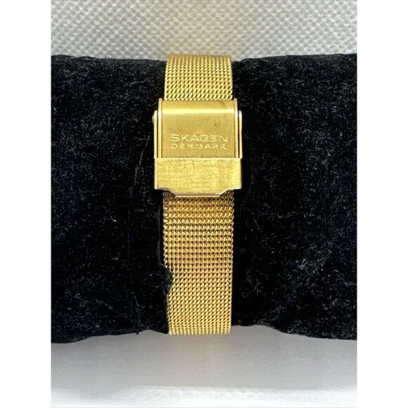 Skagen 5SGG Women\'s Gold Stainless Steel Mesh Analog Dial Quartz Watch AEA202 main image 8